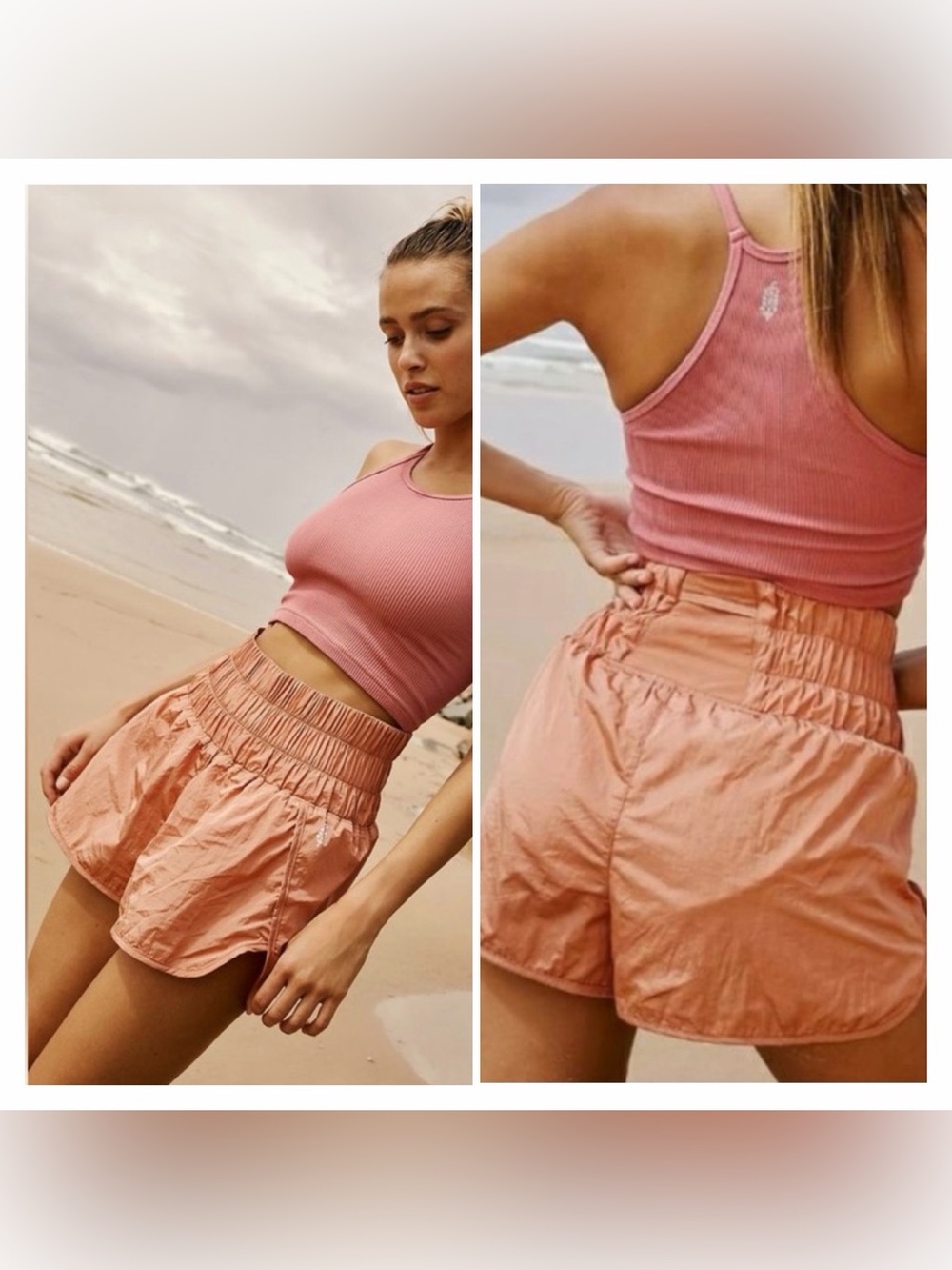 Free People Movement The Way Home Short in Brushed Apricot
